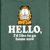 Women's - Garfield - Hello Go Home Now Lightweight French Terry Wide Neck Long Sleeve Shirt - 2 of 4