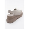 Agusto - Beige Leather Platform Sandal (Women) | Forever & Always Shoes - 3 of 4