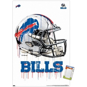 Trends International NFL Buffalo Bills - Drip Helmet 20 Unframed Wall Poster Prints - 1 of 4