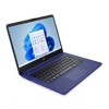 HP 14" Stream Touchscreen Laptop- AMD Processor - 4GB RAM Memory - 64GB Flash Storage - Windows 11 - Indigo Blue (14-fq0037nr) - image 4 of 4