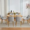 Dining Chairs Set of 2, Modern Upholstered Bar Chairs with Ergonomic Back, 300lbs Dining Chairs with Oak Legs, for Dining Room Home Restaurant - 4 of 4