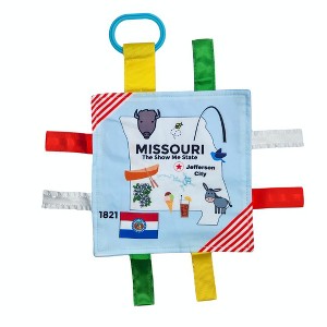 Baby Jack The Learning Lovey Missouri State Baby Tag Crinkle Square Toy That Teaches Facts 8" x 8" - 1 of 4