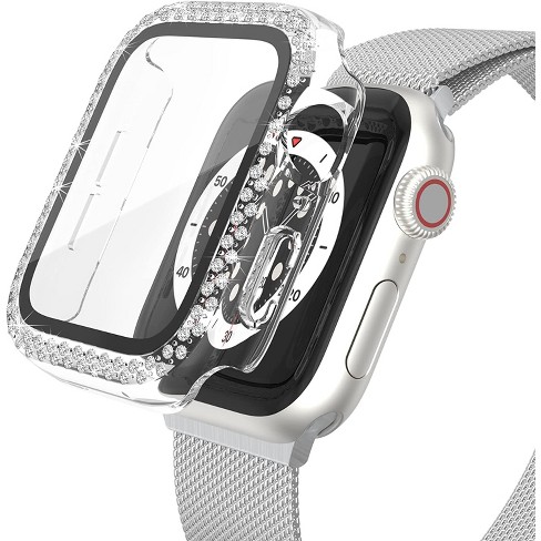 Worryfree Gadgets Bling Bumper Case for 38mm Apple Watch Series 3, with  inbuilt Tempered Glass Screen Protector (Transparent)