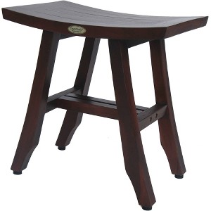 18" Satori DT100 Wide Teak Shower Transfer Bench/Seat - EcoDecors - 1 of 4