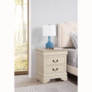 NicBex Classic Nightstand with 2 Drawers End table with Metal Handles Modern Bedside Table for Living Room, Bedroom, Study - 1 of 4