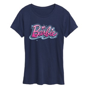 Women's - Barbie - Airbrush Logo Short Sleeve Graphic T-Shirt - 1 of 4