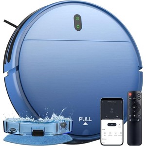 Teendow 2-in-1 Robot Vacuum and Mop, Self-Charging Smart Vacuum Cleaner with App, Voice & Remote Control,Design for Pet Hair, Hard Floors & Carpets - 1 of 4