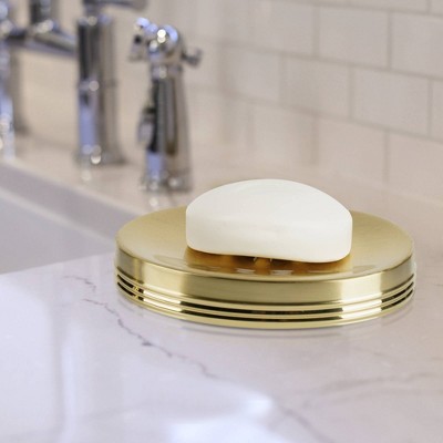 Gold Stainless Steel Decorative Soap Dish Holder