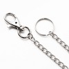 Unique Bargains Metal Lobster Clasp Hook Ring Holder Key Chain Keyring Silver Tone 12.2" Long 3 Pcs - 3 of 4