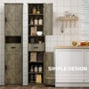 67" H Bathroom Storage Cabinet, Floor Cabinet with Drawer, Slim Freestanding Storage Organizer with Adjustable Shelves for Bathroom Living Room - 2 of 4