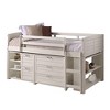 Donco Kids Louver Panel Modular Low Loft Bed in White Finish - Combo Set A - 4 of 4