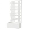 Outsunny Metal Planter Box with Trellis, Drain Holes - 4 of 4