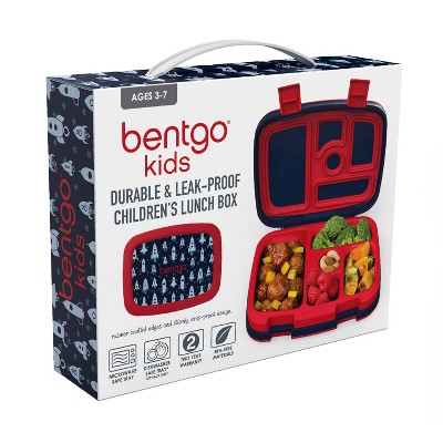 Bentgo Kids' Prints Leak-proof, 5 Compartment Bento-Style Lunch Box