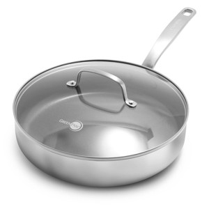 GreenPan Chatham 3.75qt Tri-Ply Stainless Steel Healthy Ceramic Nonstick Saute Pan Jumbo Cooker - 1 of 4