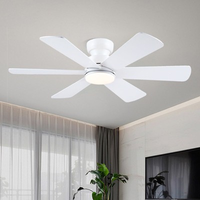 46 Inch Downrod Ceiling Fan-White