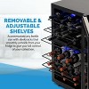 Newair Freestanding 43 Bottle Dual Zone Compressor Wine Fridge in Stainless Steel, Adjustable Racks and Exterior Digital Thermostat - 4 of 4