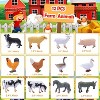 12-Piece Mini Farm Animal Figures Set, Plastic Educational Toys and Cake Toppers for Kids - 2 of 4