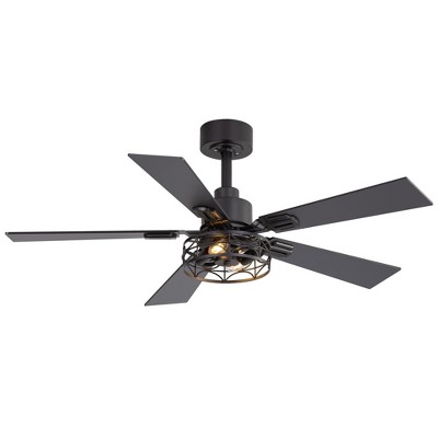 Airsurfer 42" Modern Ceiling Fan in Brushed White Gold with Remote, Reversible Quiet Motor & Light Memory Function
