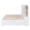 YOOCOZZ Daybed with Trundle, Storage Shelves, Blackboard, Cork Board and USB Port - White - 4 of 4