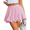 Avidlove Women's Pleated Skater Skirt Basic Casual High Waisted Ruffles Flared Mini Lingerie Skirts - 2 of 4