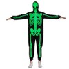 Joyfy Halloween Skeleton Pajama Glow-in-the-Dark Skeleton Costume Jumpsuit Adult Women for Halloween Cosplay Party - 4 of 4