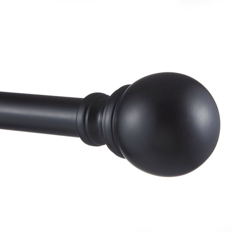 Adjustable Sphere Curtain Rod and Coordinating Finial Set - Exclusive Home, 4 of 8