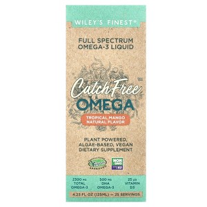Wiley's Finest CatchFree Omega, Tropical Mango,  4.23 fl oz (125 ml) - 1 of 4