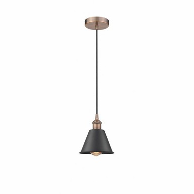 Smithfield - 1 Light Cord Hung Mini Pendant In Industrial Style-8.25 Inches Tall and 6.5 Inches Wide