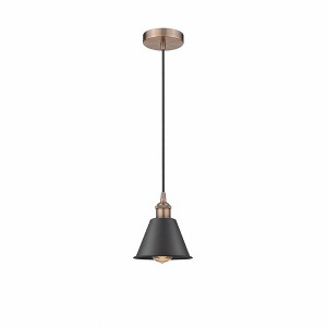Smithfield - 1 Light Cord Hung Mini Pendant In Industrial Style-8.25 Inches Tall and 6.5 Inches Wide - 1 of 1