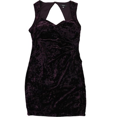 GUESS Womens Crushed Velvet Sheath Dress