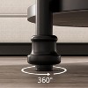 GustoWave Round End Table With Storage Shelves, 3-Tier Round Farmhouse Side Table W/Mental Support Legs For Living Room Bedroom ，Dark Oak - 4 of 4
