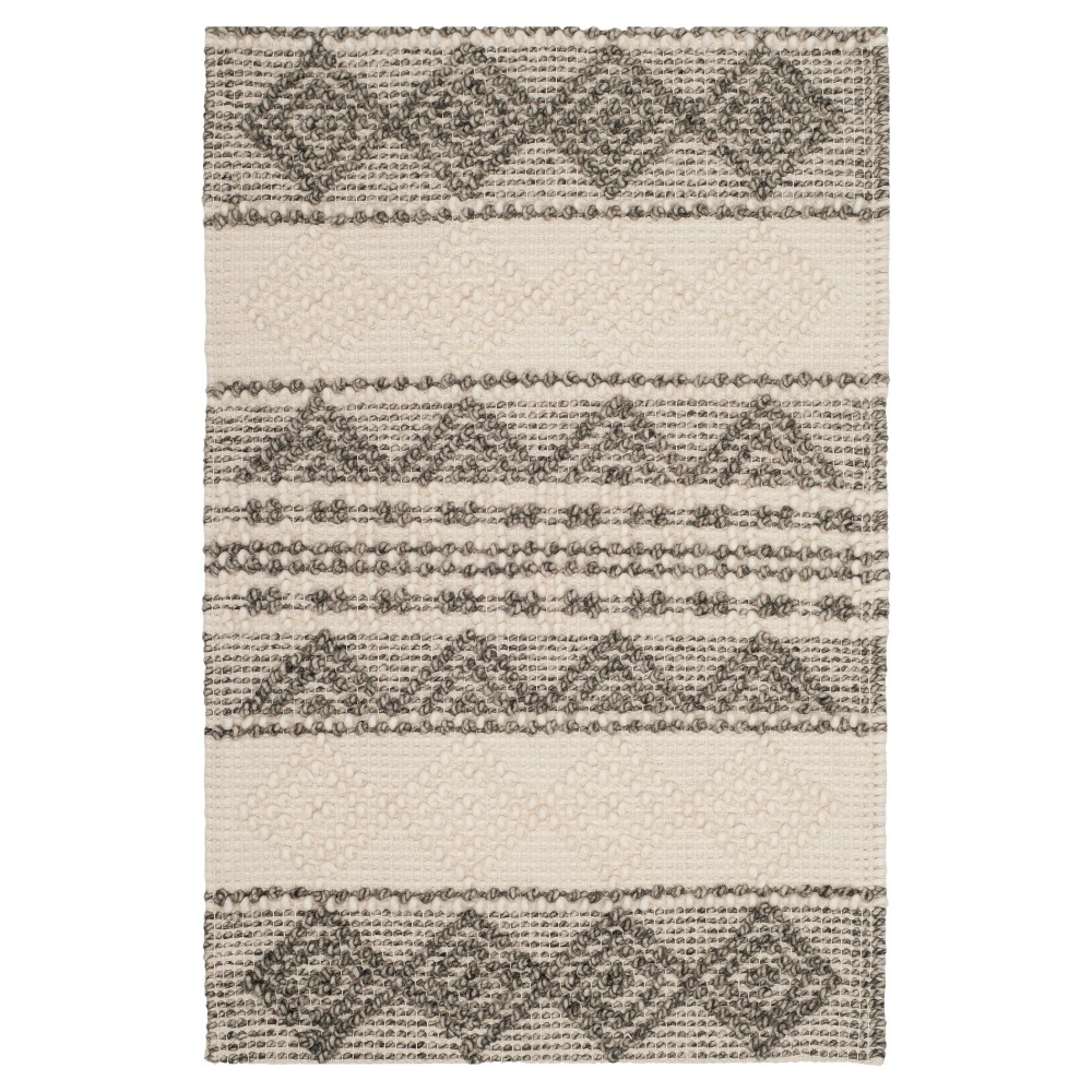 2'x3' Fair Isle Design Tufted Accent Rug Gray/Ivory - Safavieh