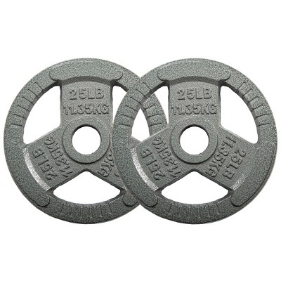 Sapphtopaz Olympic Cast Iron Weight Plates for Barbell, 2-Inch Barbell Plates for Strength Training in Home & Gym, Multiple Weights