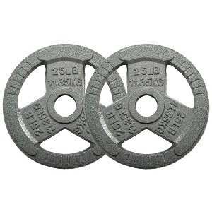 Sapphtopaz Olympic Cast Iron Weight Plates for Barbell, 2-Inch Barbell Plates for Strength Training in Home & Gym, Multiple Weights - 1 of 4