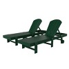 WestinTrends Malibu Adirondack Poly Reclining Chaise Lounge With Wheels (Set of 2pcs) - 3 of 3