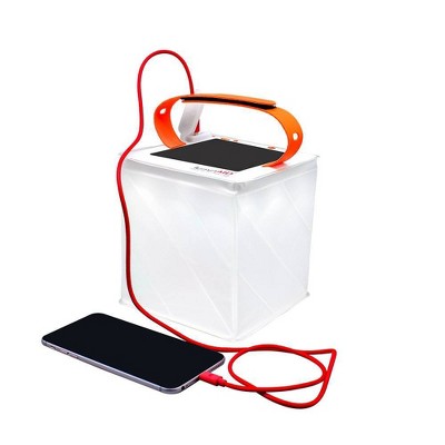 LuminAID White and Orange Solar Inflatable Lantern