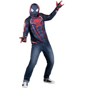 HalloweenCostumes.com Men's Miles Morales Halloween Costume Top | Adult Superhero Costumes - 1 of 1