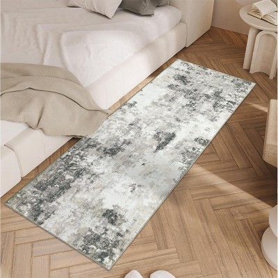 Washable Modern Abstract Rug, Foldable Low-Pile Non-Slip Floor Mat for Living Room, Bedroom, Kitchen, Dining Room Home Decor