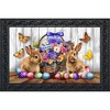 Briarwood Lane Spring Easter Doormat 30x18 Indoor Outdoor Welcome Bunny and Basket For Easter Doormat - 2 of 4