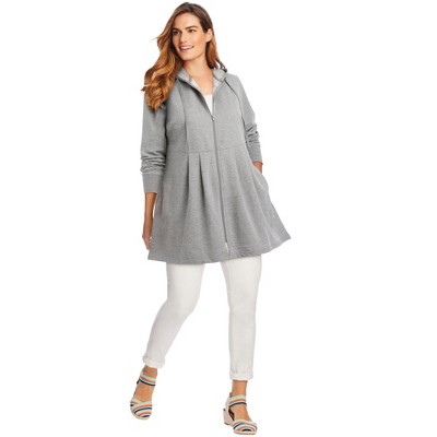 Woman Within Women's Plus Size French Terry Swing Jacket