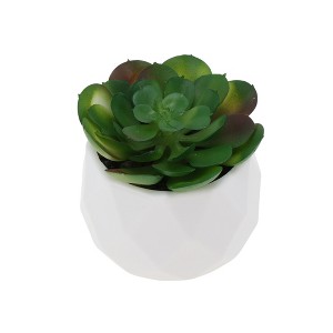 Unique Bargains Fake Succulent Plant for Office Desk Bathroom Kitchen Decor - 1 of 4