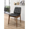 Simple Relax Set of 2 Side Chairs in Natural Walnut and Black - 2 of 4