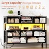 WOWLIVE 9 Dresser for Bedroom, Chest of Drawers with Fabric Drawer, 55’’ TV Stand with Charging Station and LED Lights - 3 of 4