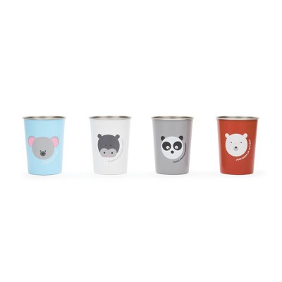 Red Rover Kids Stainless Steel Cup, Set of 4, 8oz