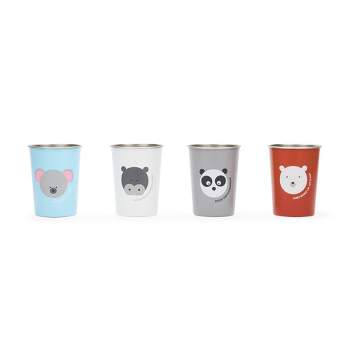 Red Rover 10oz 4pk Stainless Steel Kids Animal Tumbler Cups