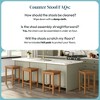 Now Furniture 24" Counter Stool, Wooden Backless Bar Height Kitchen Stool - 4 of 4