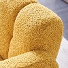 CAVINAS 17.7"Fully Upholstered Accent Chair for Living Room,Wide Boucle Armchair Comfy Lounge Chair with Polyester Fiber Pad,250lbs Max - 2 of 4