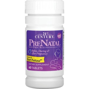 21st Century Prenatal with Folic Acid 60 Tablets. - 1 of 2