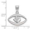 Black Bow Jewelry Sterling Silver Texas Tech Red Raiders NCAA Pendant - 2 of 3