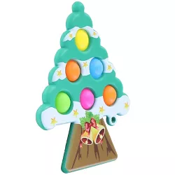 Toynk Pop Fidget Toy Holiday Tree 6-Button Bubble Popping Game